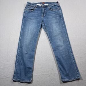 Tommy Bahama Jeans Men‎ 34x30 Classic Fit Straight Blue Denim Stretch Tag 35x30